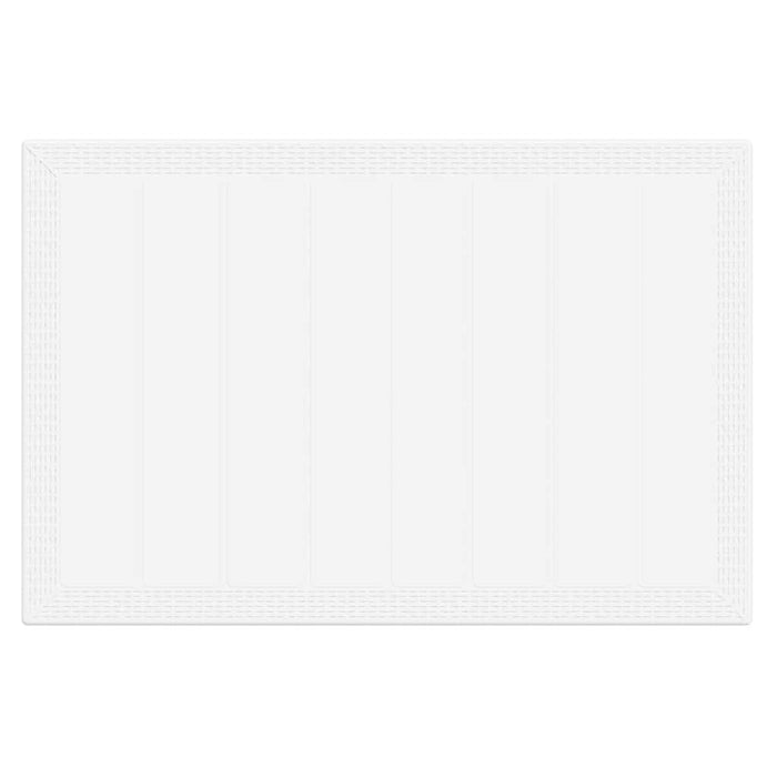 Set mese grădină 5 pcs Alb 150 x 100 x 73 cm Poliratan - WALTI WALTI