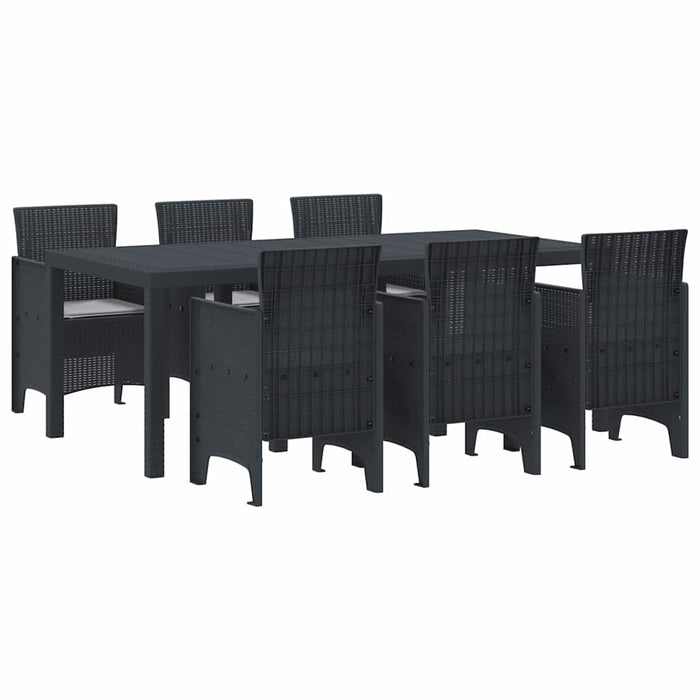 Set de dining din grădină 7 pcs Antracit 200 x 100 x 73 cm - WALTI WALTI