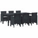 Set de dining din grădină 7 pcs Antracit 200 x 100 x 73 cm - WALTI WALTI