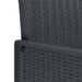 Set mese grădină 7 pcs Antracit 200 x 100 x 73 cm Polipropilenă - WALTI WALTI