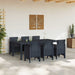 Set mese grădină 7 pcs Antracit 200 x 100 x 73 cm Polipropilenă - WALTI WALTI