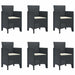 Set de dining pentru grădină 7 pcs Antracit 200 x 100 x 73 cm - WALTI WALTI