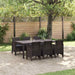 Set mese grădină 7 pcs Maro 200 x 100 x 73 cm Polipropilenă - WALTI WALTI