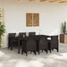 Set mese grădină 7 pcs Maro 200 x 100 x 73 cm Polipropilenă - WALTI WALTI