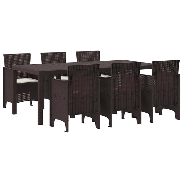 Set de masă pentru grădină 7 pcs Maro Ratan Polt - WALTI WALTI
