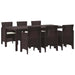 Set de masă pentru grădină 7 pcs Maro Ratan Polt - WALTI WALTI