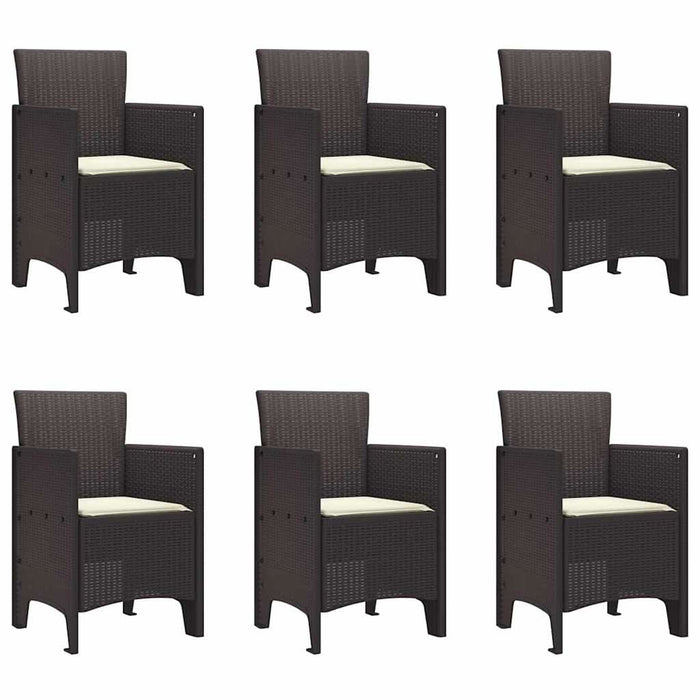 Set de masă pentru grădină 7 pcs Maro Ratan Polt - WALTI WALTI