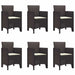 Set de masă pentru grădină 7 pcs Maro Ratan Polt - WALTI WALTI