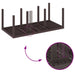 Set de masă pentru grădină 7 pcs Maro Ratan Polt - WALTI WALTI