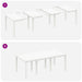 Set Masă Grădină 7 pcs Alb 200 x 100 x 73 cm Poliratan - WALTI WALTI