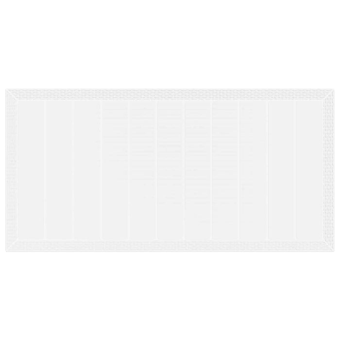 Set Masă Grădină 7 pcs Alb 200 x 100 x 73 cm Poliratan - WALTI WALTI
