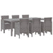 Set Masă Grădină 7 pcs Gri deschis 200 x 100 x 73 cm - WALTI WALTI