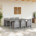 Set de dining în grădină 7 pcs Gri deschis 200 x 100 x 73 cm - WALTI WALTI