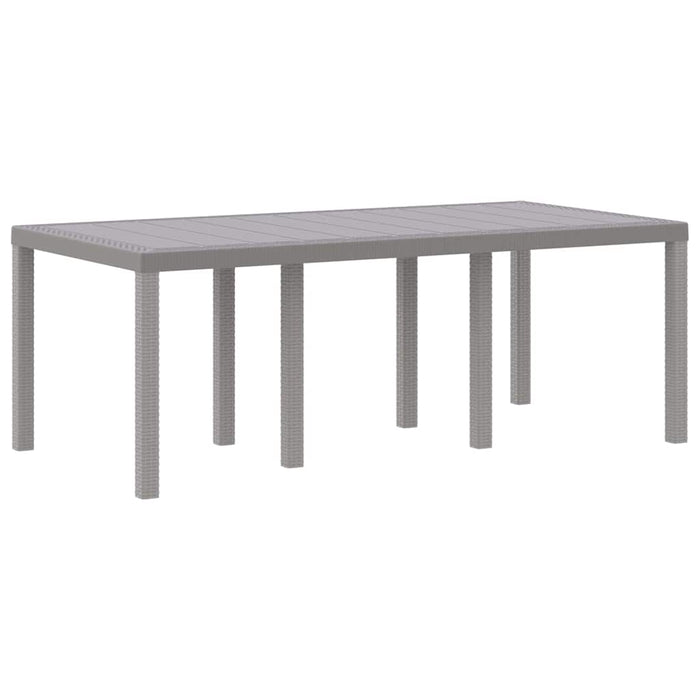 Set de dining în grădină 7 pcs Gri deschis 200 x 100 x 73 cm - WALTI WALTI