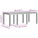 Set de dining în grădină 7 pcs Gri deschis 200 x 100 x 73 cm - WALTI WALTI