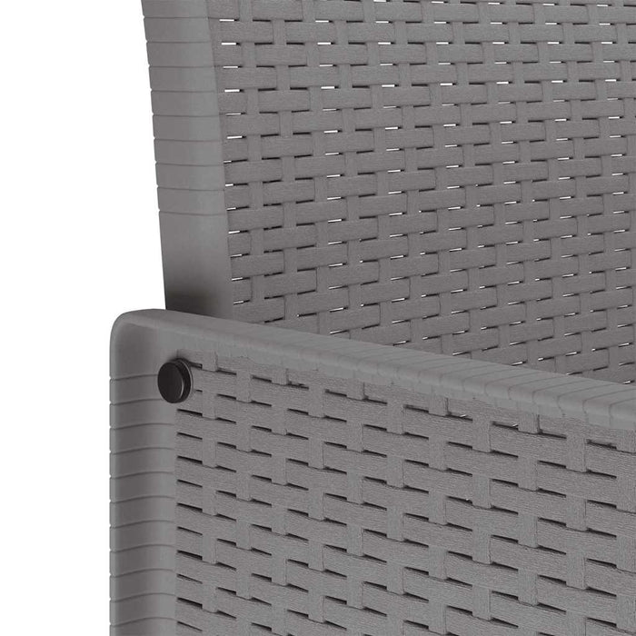 Set de Masă pentru Grădină 7 pcs Gri deschis 200 x 100 x 73 cm - WALTI WALTI