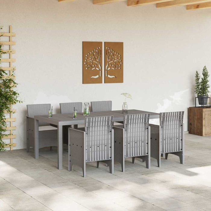 Set de Masă pentru Grădină 7 pcs Gri deschis 200 x 100 x 73 cm - WALTI WALTI