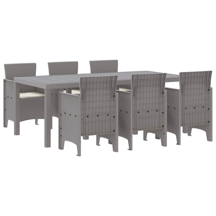 Set de Masă pentru Grădină 7 pcs Gri deschis 200 x 100 x 73 cm - WALTI WALTI