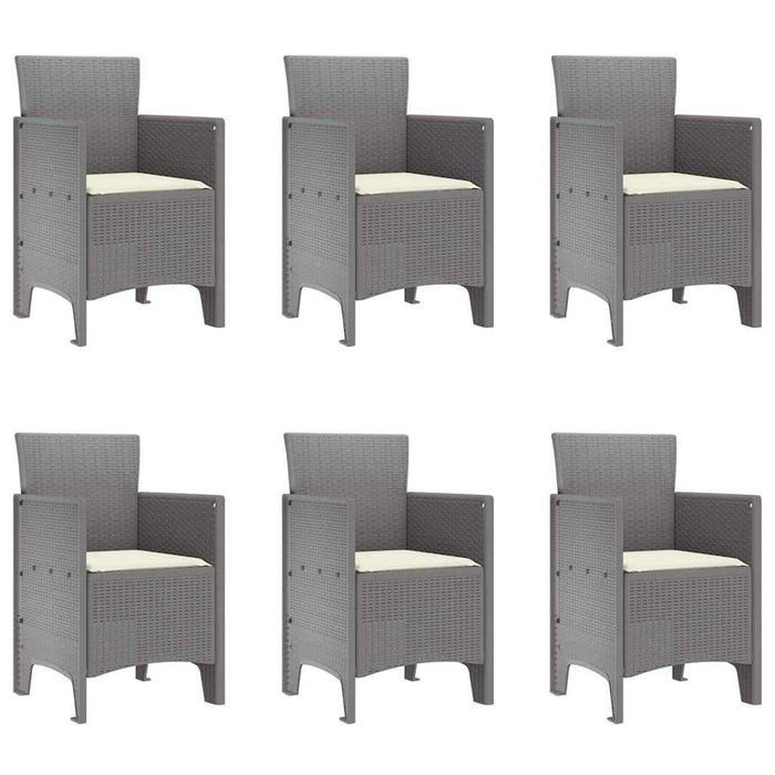 Set de Masă pentru Grădină 7 pcs Gri deschis 200 x 100 x 73 cm - WALTI WALTI