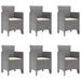 Set de Masă pentru Grădină 7 pcs Gri deschis 200 x 100 x 73 cm - WALTI WALTI