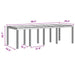Set de Dining pentru Grădină 9 pcs Antracit 250 x 100 x 73 cm - WALTI WALTI