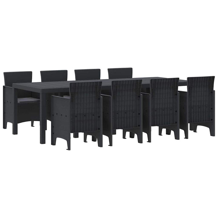 Set de masă pentru grădină 9 pcs Antracit 250 x 100 x 73 cm - WALTI WALTI
