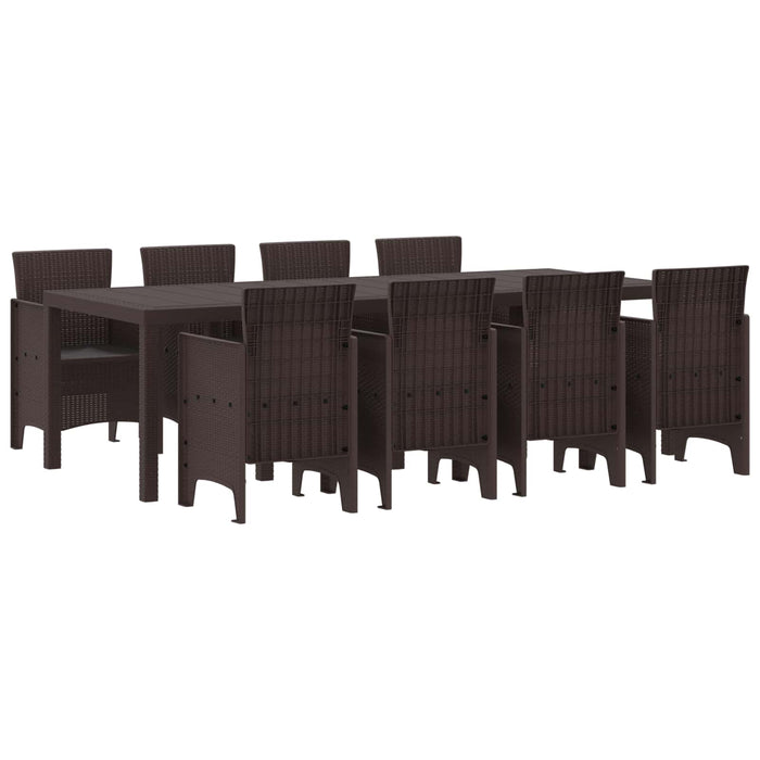 Set de masă pentru grădină 9 pcs Maro Ratan Polt - WALTI WALTI