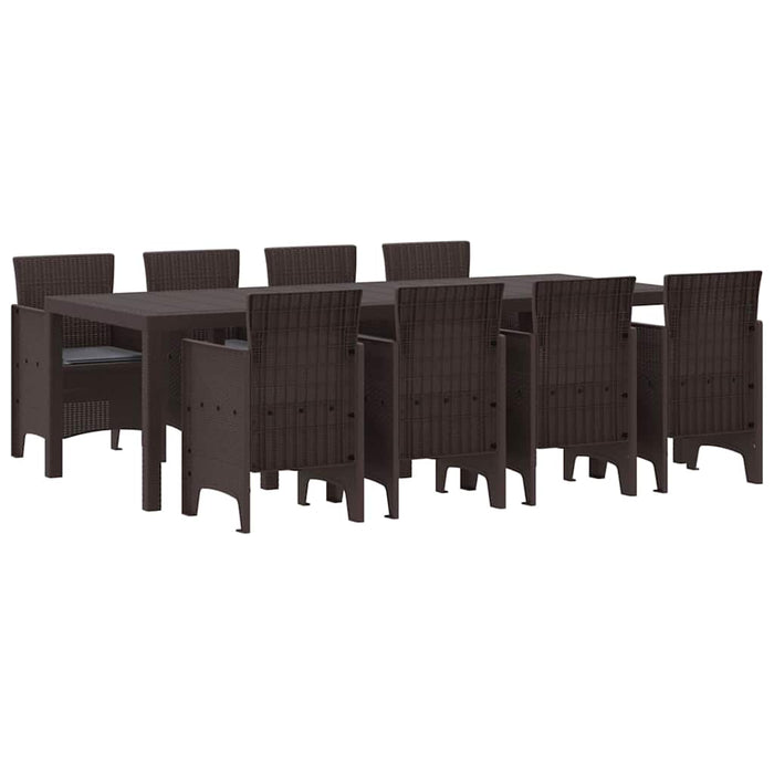Set de Masă pentru Grădină 9 pcs Maro 250 x 100 x 73 cm - WALTI WALTI