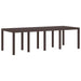 Set de Masă pentru Grădină 9 pcs Maro 250 x 100 x 73 cm - WALTI WALTI