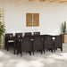 Set dining afară 9 pcs Maro 250 x 100 x 73 cm Poliratan - WALTI WALTI