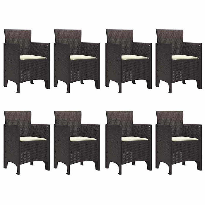 Set dining afară 9 pcs Maro 250 x 100 x 73 cm Poliratan - WALTI WALTI