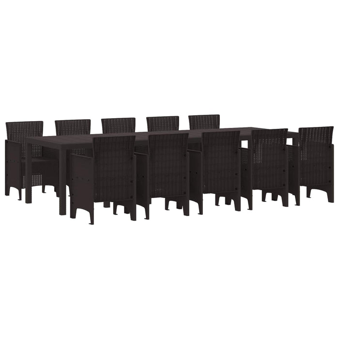Set de masă pentru grădină cu pernă 11 pcs Maro Ratan - WALTI WALTI