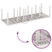 Set de masă pentru grădină 11 pcs Alb mare Rattan și oțel - WALTI WALTI