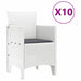 Set de masă pentru grădină cu pernă cu pernă 11 pcs Alb Mare - WALTI WALTI