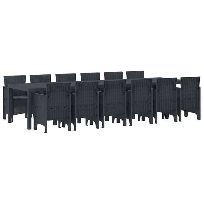 Set de Dining pentru Grădină 13 pcs Antracit Mari - WALTI WALTI