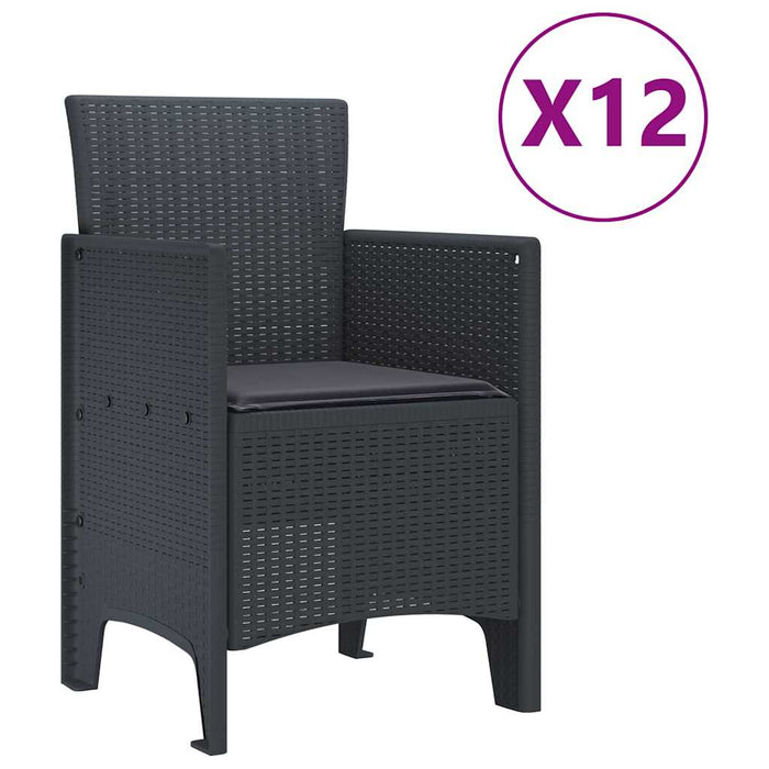 Set de Dining pentru Grădină 13 pcs Antracit Mari - WALTI WALTI