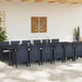 Set de dining pentru grădină 13 pcs Antracit Mare Poliratan - WALTI WALTI