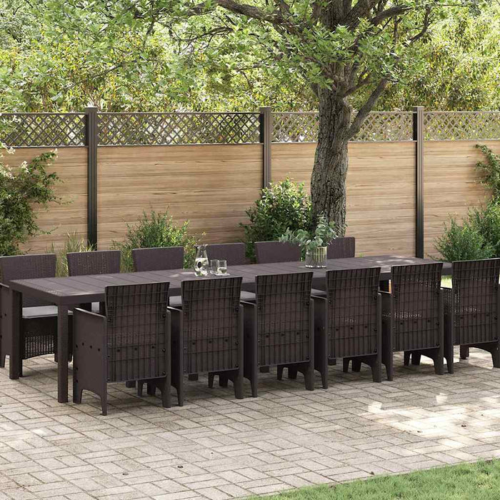 Set dining grădină 13 pcs Maro Mari Poliratan - WALTI WALTI