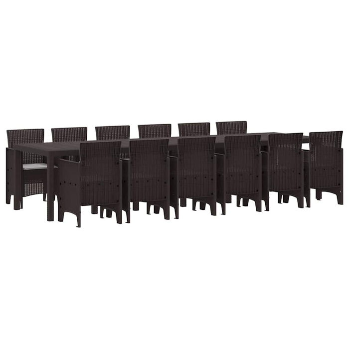 Set dining grădină 13 pcs Maro Mari Poliratan - WALTI WALTI