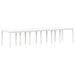 Set Masă Grădină 13 pcs Alb Mari Plastic - WALTI WALTI