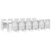Set Dining Grădină 13 pcs Alb Mare, 12-Persoane Plastic - WALTI WALTI