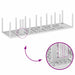 Set Dining Grădină 13 pcs Alb Mare, 12-Persoane Plastic - WALTI WALTI