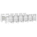 Set Masă Grădină 13 pcs Alb 12-Persoane Poliratan - WALTI WALTI