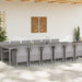 Set de dining pentru grădină 13 pcs Gri deschis Mare - WALTI WALTI