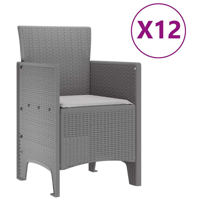 Set de dining pentru grădină 13 pcs Gri deschis Mare - WALTI WALTI