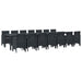 Set mese grădină 15 pcs Antracit mare Plastic - WALTI WALTI