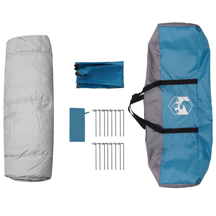 Cort Instant cu depozitare albastru 280 x 280 x 160 cm Oțel - WALTI WALTI