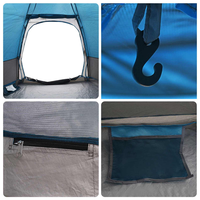 Cort Instant cu depozitare albastru 280 x 280 x 160 cm Oțel - WALTI WALTI
