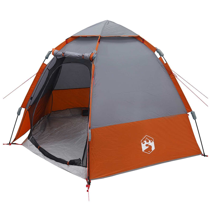 Cort Instant Gri și Portocalie 280 x 280 x 160 cm Oțel - WALTI WALTI