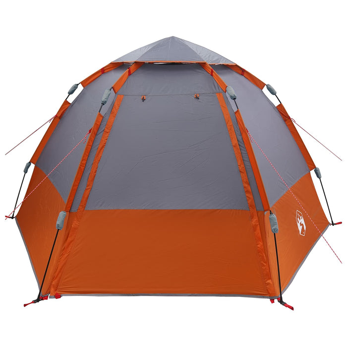 Cort Instant Gri și Portocalie 280 x 280 x 160 cm Oțel - WALTI WALTI